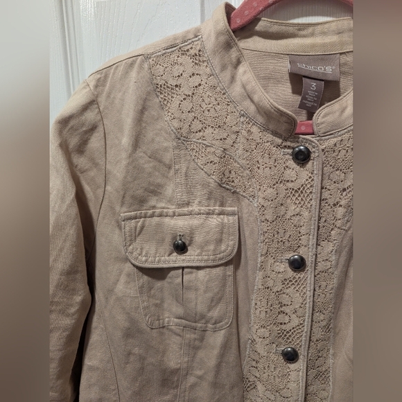 Chico's Jacket Size 3 - Picture 2 of 12